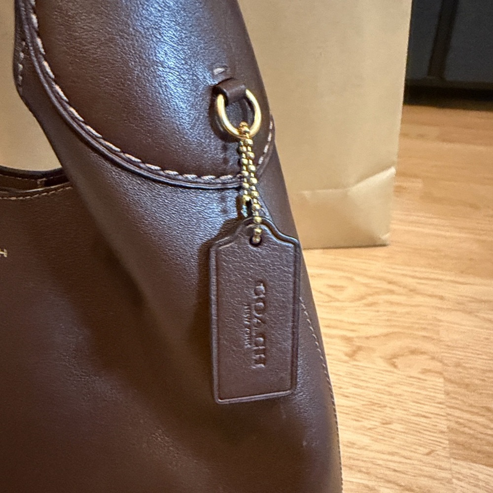Coach Brooklyn 28 in Maple/Brown (purse charm not included) - Picture 10 of 15
